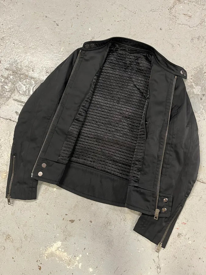 SS2004 Gucci by Tom Ford Black Structured Biker Jacket (M) hQZonnB 4