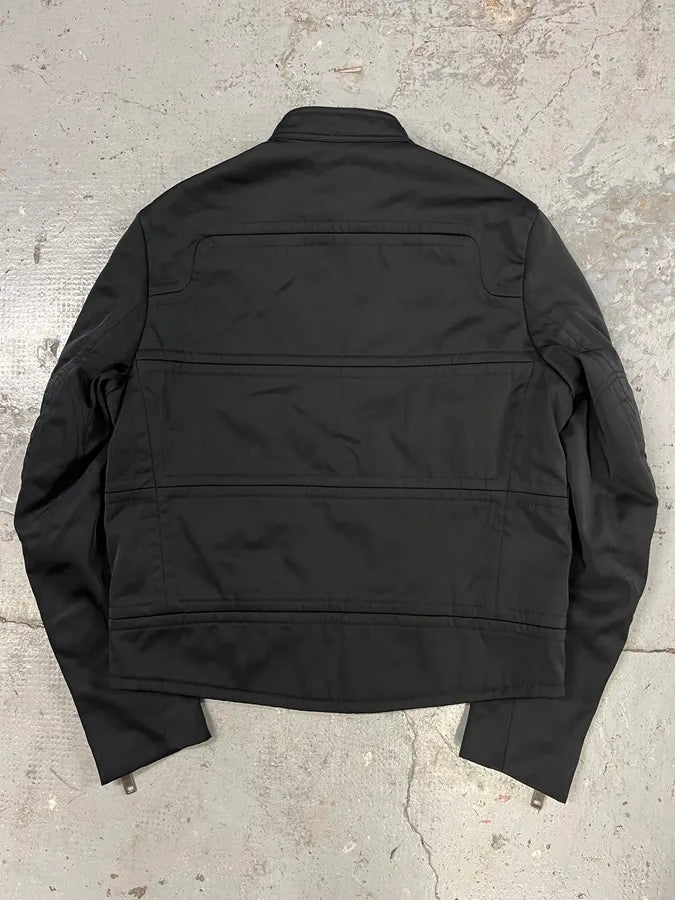 SS2004 Gucci by Tom Ford Black Structured Biker Jacket (M) hQZonnB 6
