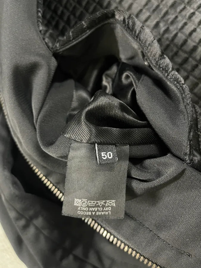 SS2004 Gucci by Tom Ford Black Structured Biker Jacket (M) hQZonnB 9