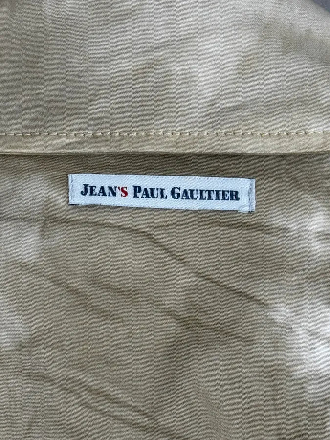 SS2004 Jean Paul Gaultier Creamy Brut Asymmetrical Bondage Jacket NGmTNZL 11
