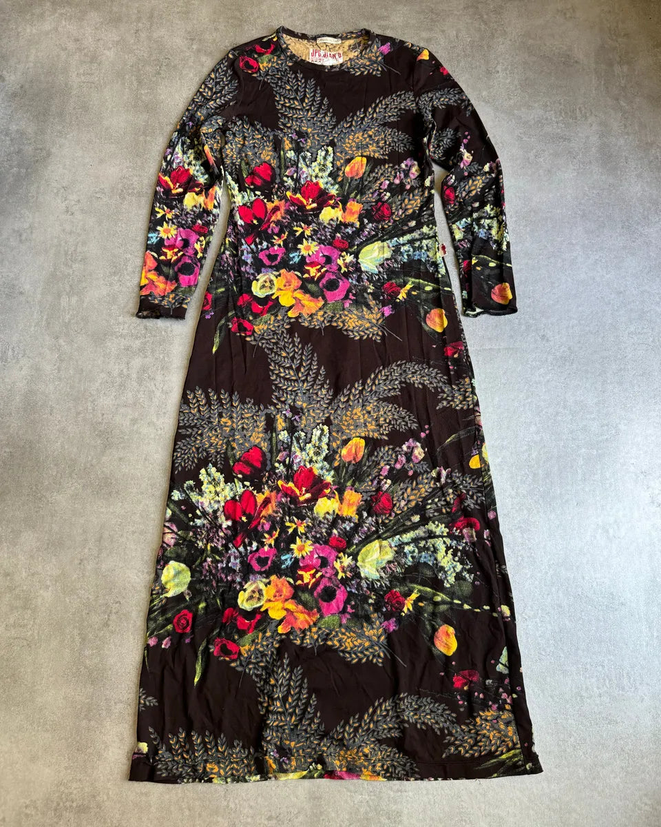 SS2004 Jean Paul Gaultier Flower Distinct Italian Dress kYVkLJc 0