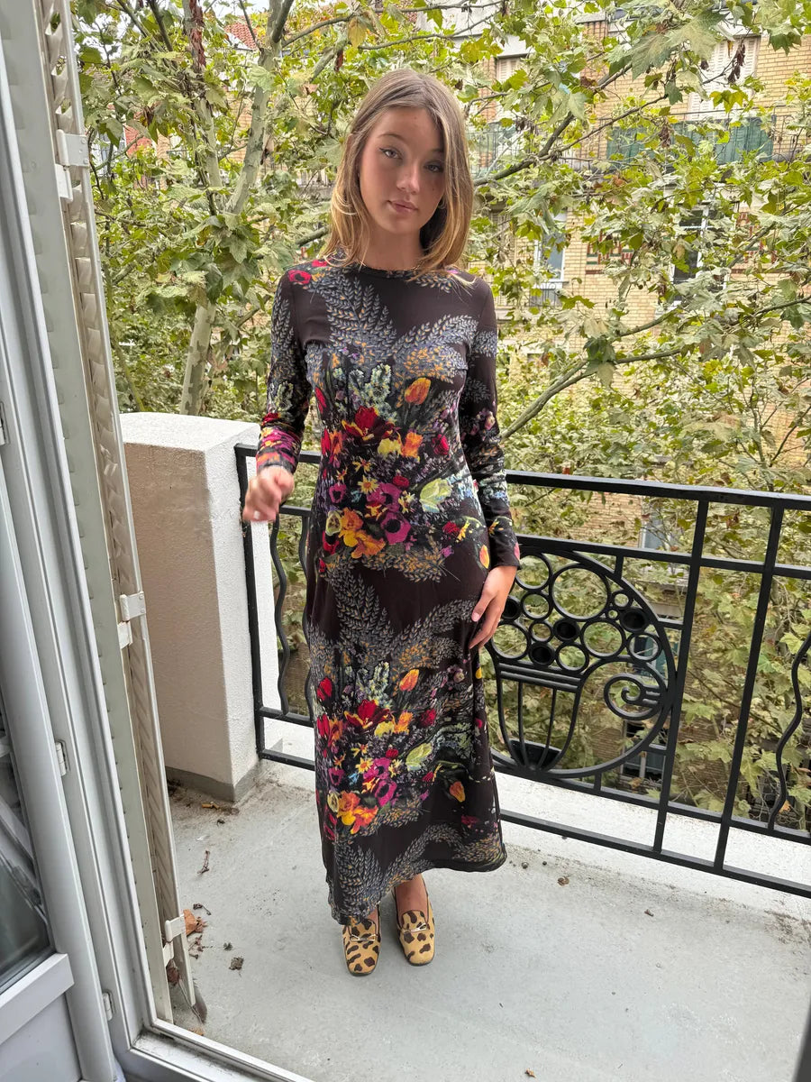 SS2004 Jean Paul Gaultier Flower Distinct Italian Dress kYVkLJc 1