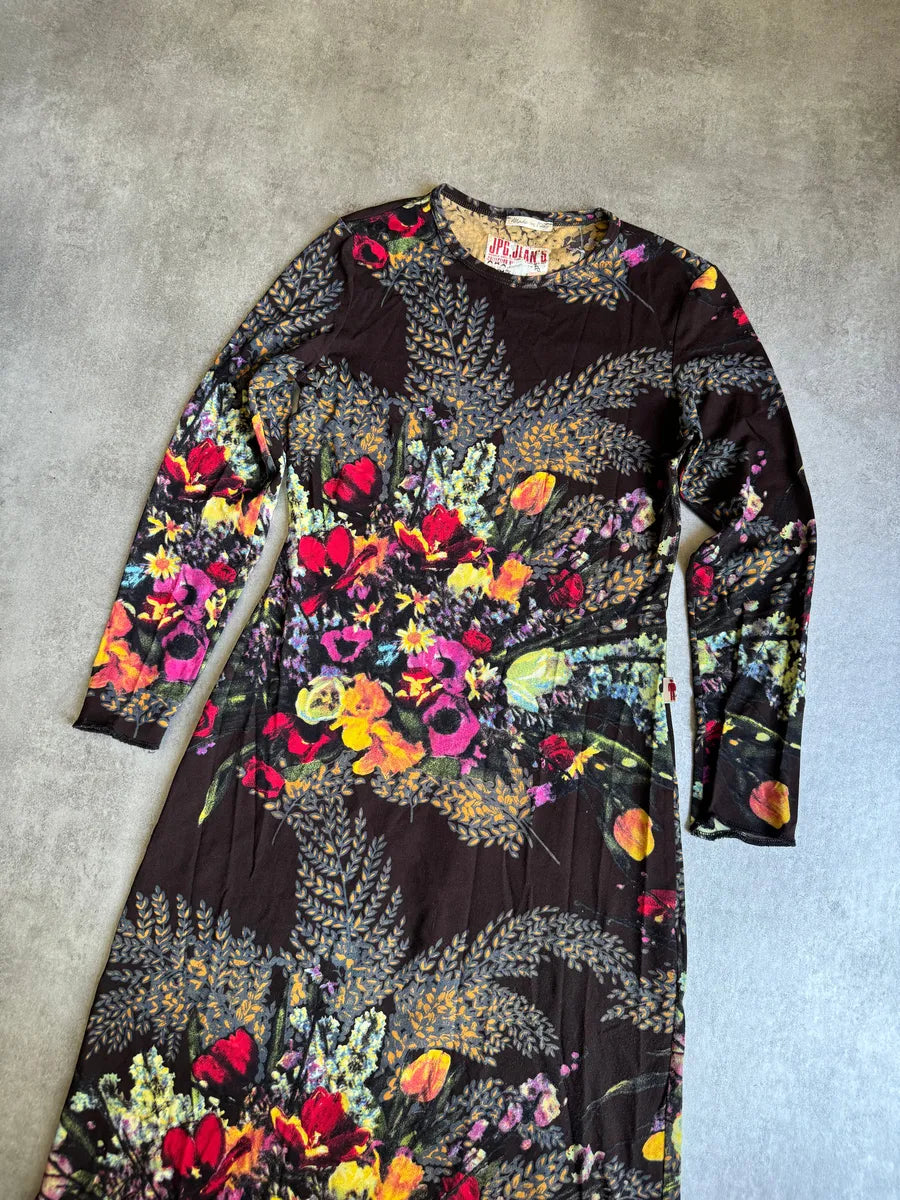 SS2004 Jean Paul Gaultier Flower Distinct Italian Dress kYVkLJc 10