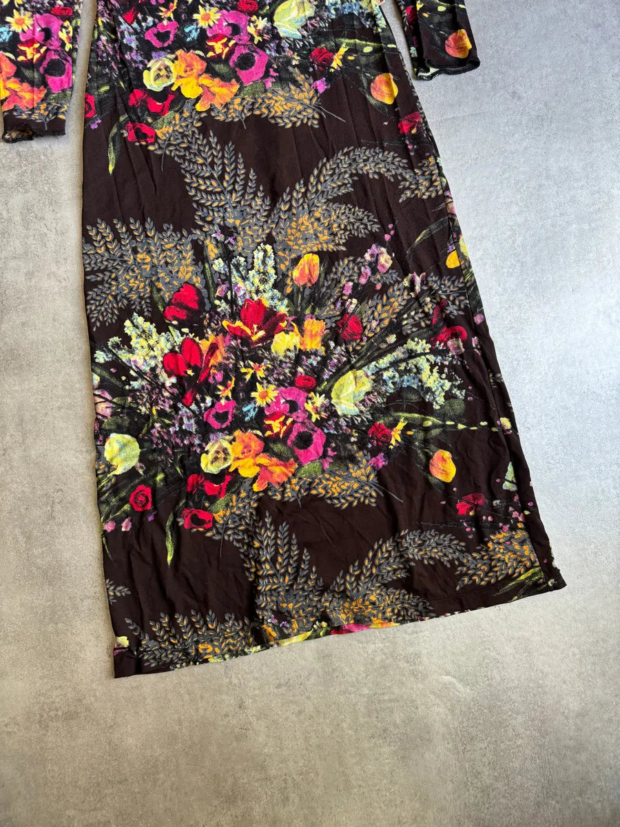 SS2004 Jean Paul Gaultier Flower Distinct Italian Dress kYVkLJc 11