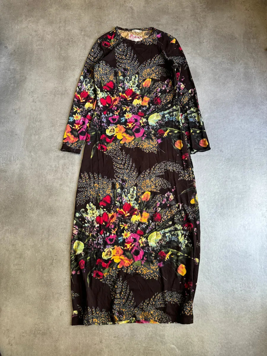 SS2004 Jean Paul Gaultier Flower Distinct Italian Dress kYVkLJc 8
