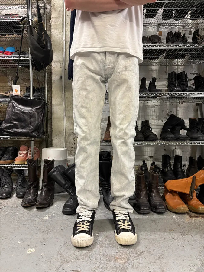 SS2004 Maison Margiela x H&M White Painted Jeans RE-EDITION (S/M) Bdxqkkt 1
