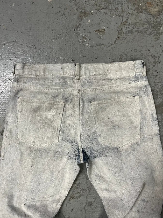 SS2004 Maison Margiela x H&M White Painted Jeans RE-EDITION (S/M) Bdxqkkt 7