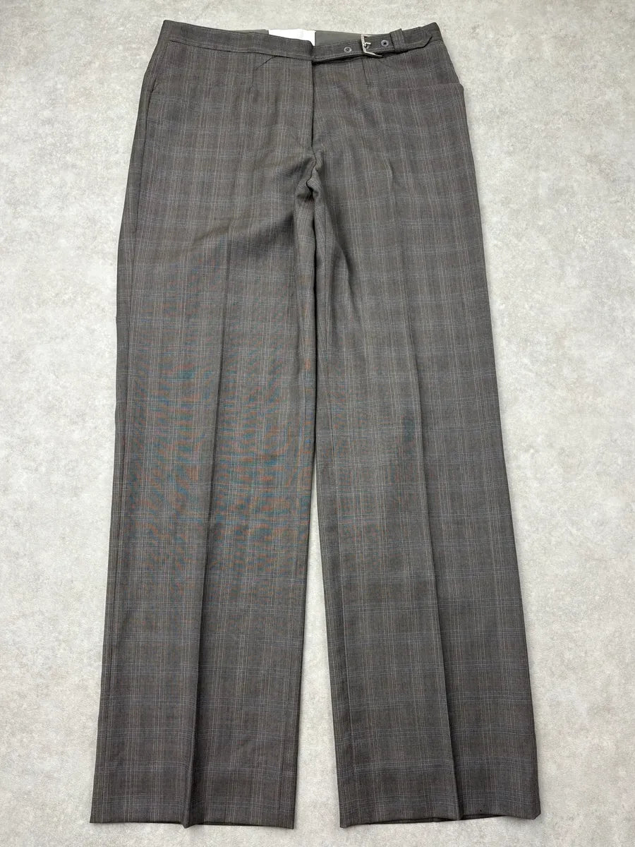 SS2004 Maison Martin Margiela Grey Tartan Classy Pants Oombodp 0