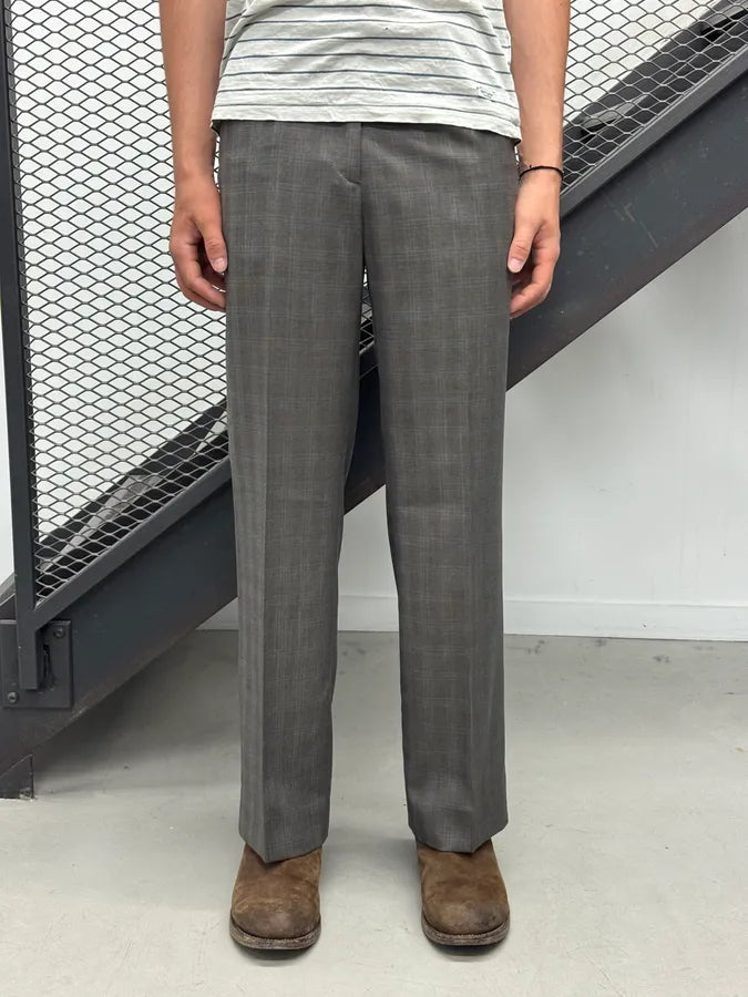 SS2004 Maison Martin Margiela Grey Tartan Classy Pants Oombodp 1
