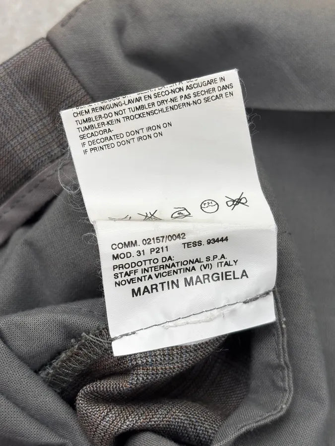 SS2004 Maison Martin Margiela Grey Tartan Classy Pants Oombodp 11