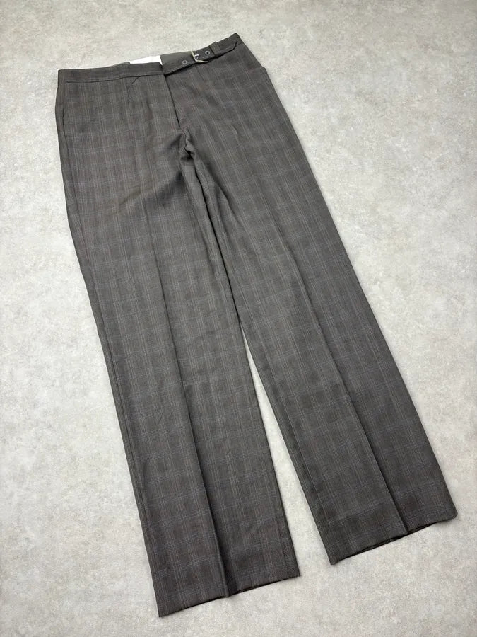 SS2004 Maison Martin Margiela Grey Tartan Classy Pants Oombodp 4