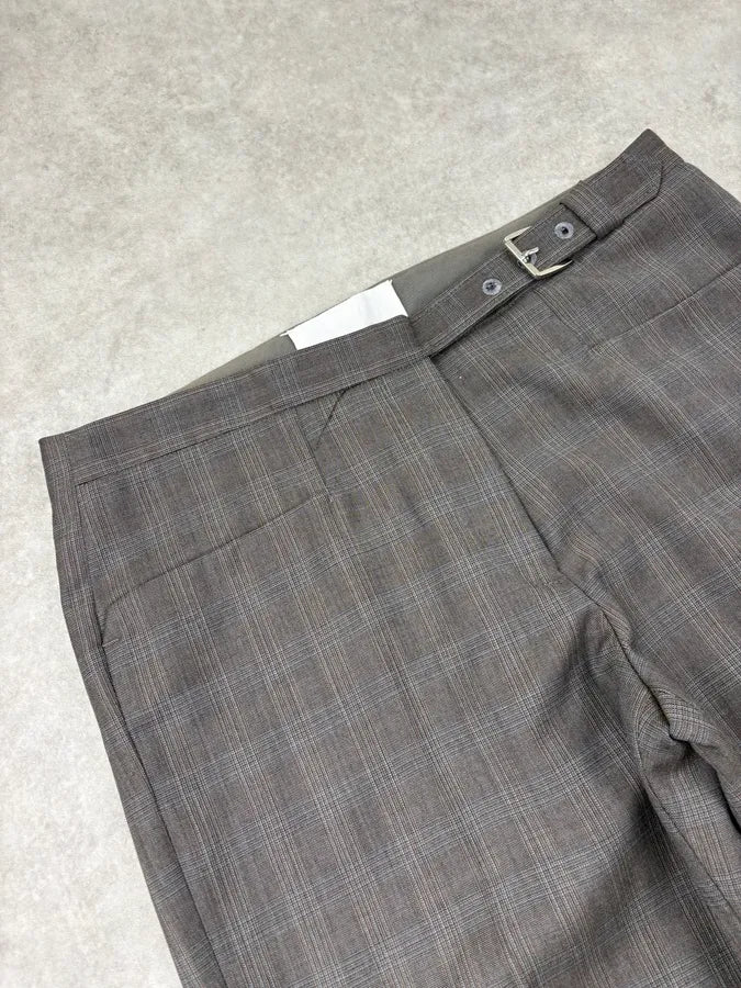 SS2004 Maison Martin Margiela Grey Tartan Classy Pants Oombodp 5