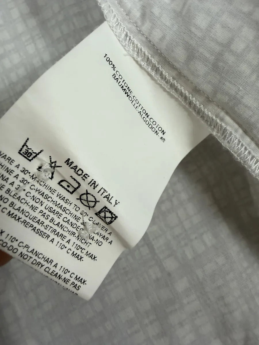 SS2004 Maison Martin Margiela White Checkered Signature Shirt YYsKwxo 10