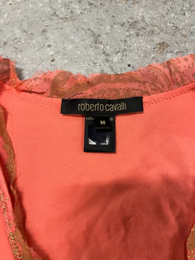 SS2004 Roberto Cavalli Pink Ornament Sleeveless Top ngPMMBl 7