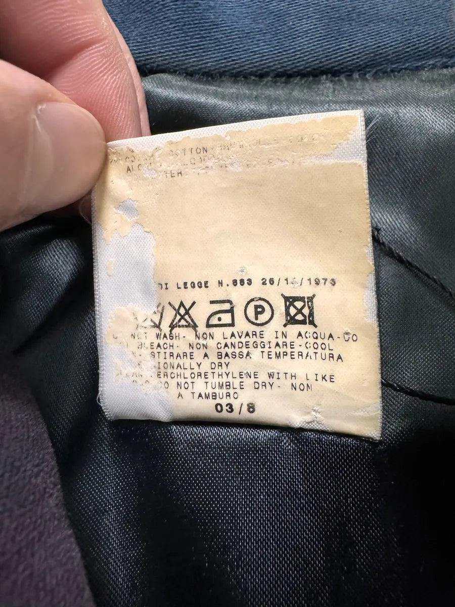 SS2004 Versace Pro Navy & Purple Biker Jacket (S) YuwiTnu 6