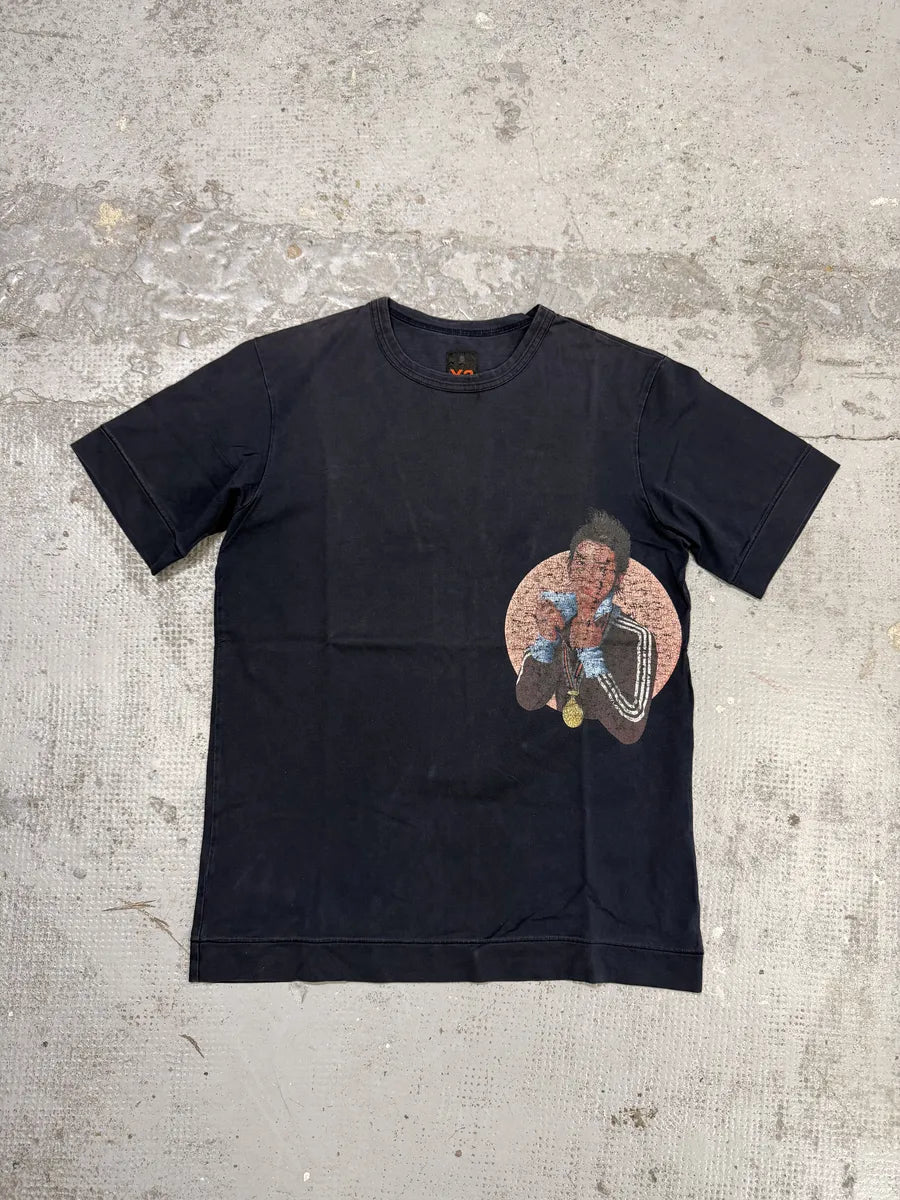 SS2004 Y-3 Saeko Tsumura Heroes Black T-Shirt BjoELdR 0