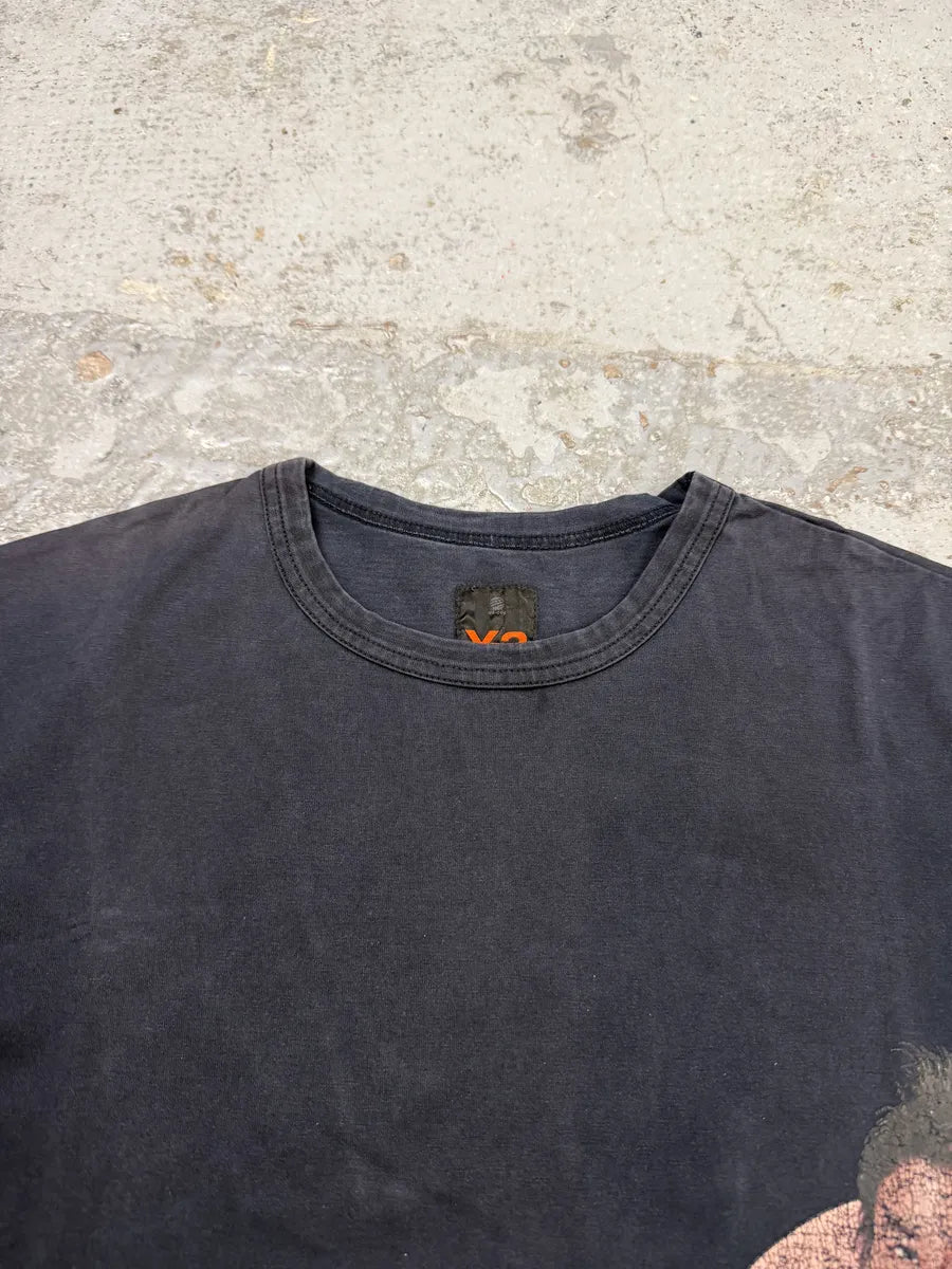 SS2004 Y-3 Saeko Tsumura Heroes Black T-Shirt BjoELdR 5