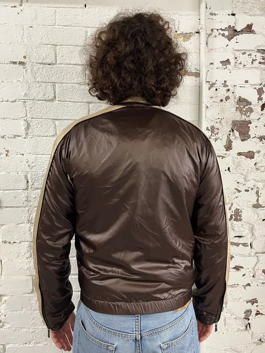 SS2004 Yves Saint Laurent Asymmetrical Zip Nylon Bomber Jacket xigStji 2