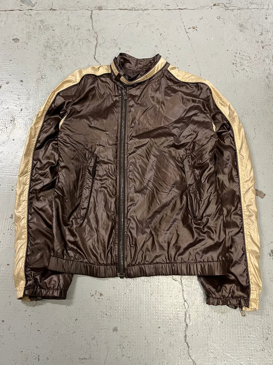 SS2004 Yves Saint Laurent Asymmetrical Zip Nylon Bomber Jacket xigStji 3