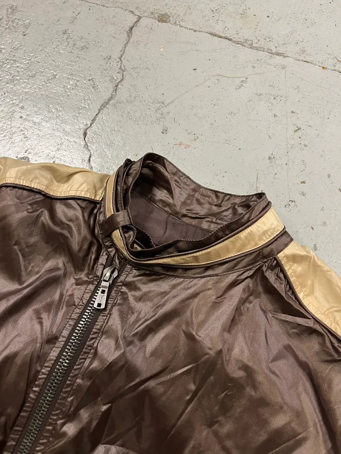 SS2004 Yves Saint Laurent Asymmetrical Zip Nylon Bomber Jacket xigStji 4