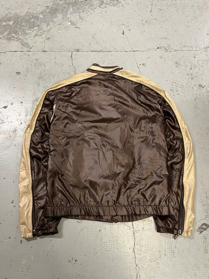 SS2004 Yves Saint Laurent Asymmetrical Zip Nylon Bomber Jacket xigStji 7