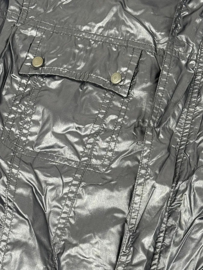 SS2004 Yves Saint Laurent Navy Shiny Cargo Jacket OYPcDTa 9