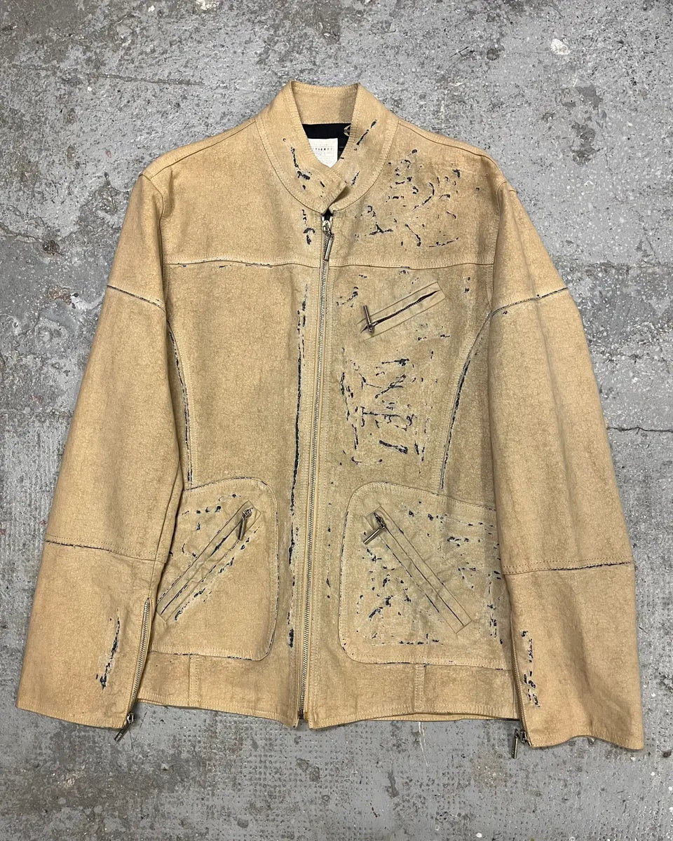SS2005 Cavalli Apocalyptic Beige Denim Jacket (M/L) rSluLTe 0