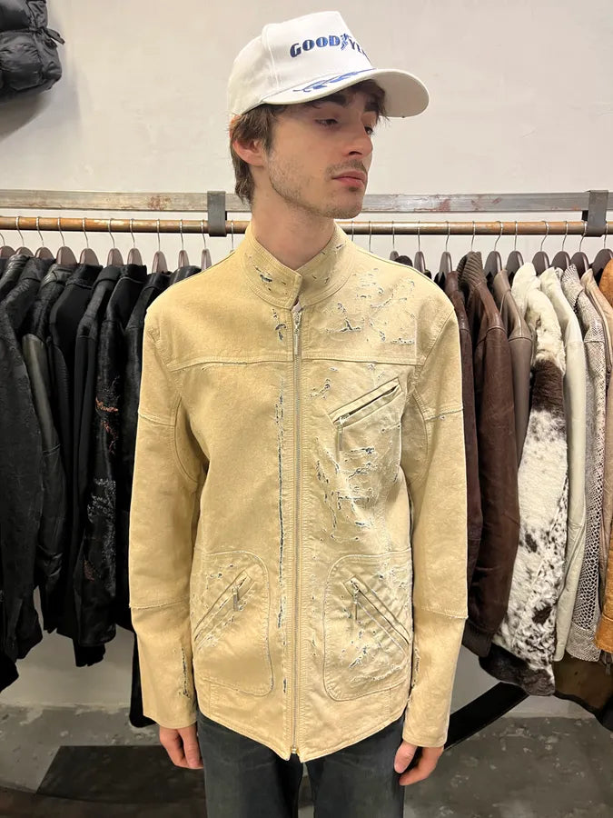 SS2005 Cavalli Apocalyptic Beige Denim Jacket (M/L) rSluLTe 1