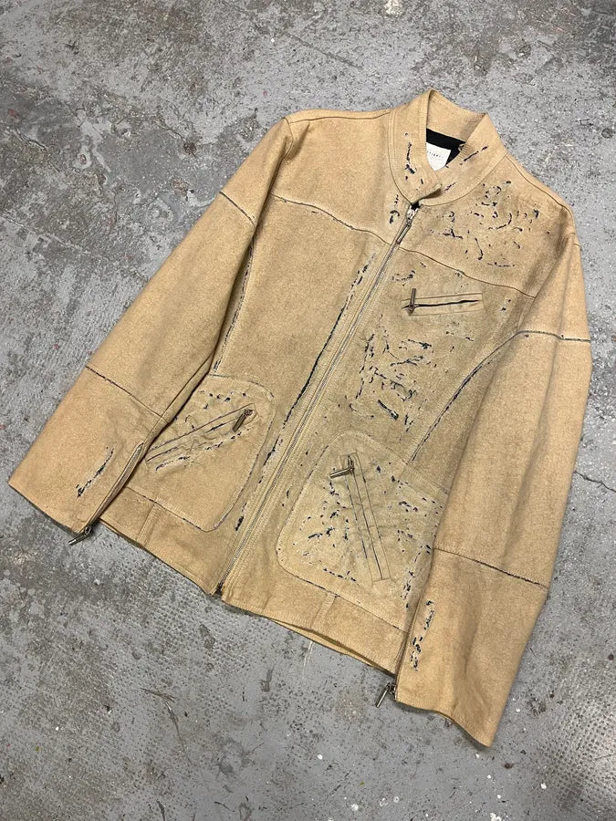 SS2005 Cavalli Apocalyptic Beige Denim Jacket (M/L) rSluLTe 3
