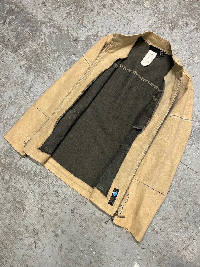 SS2005 Cavalli Apocalyptic Beige Denim Jacket (M/L) rSluLTe 4