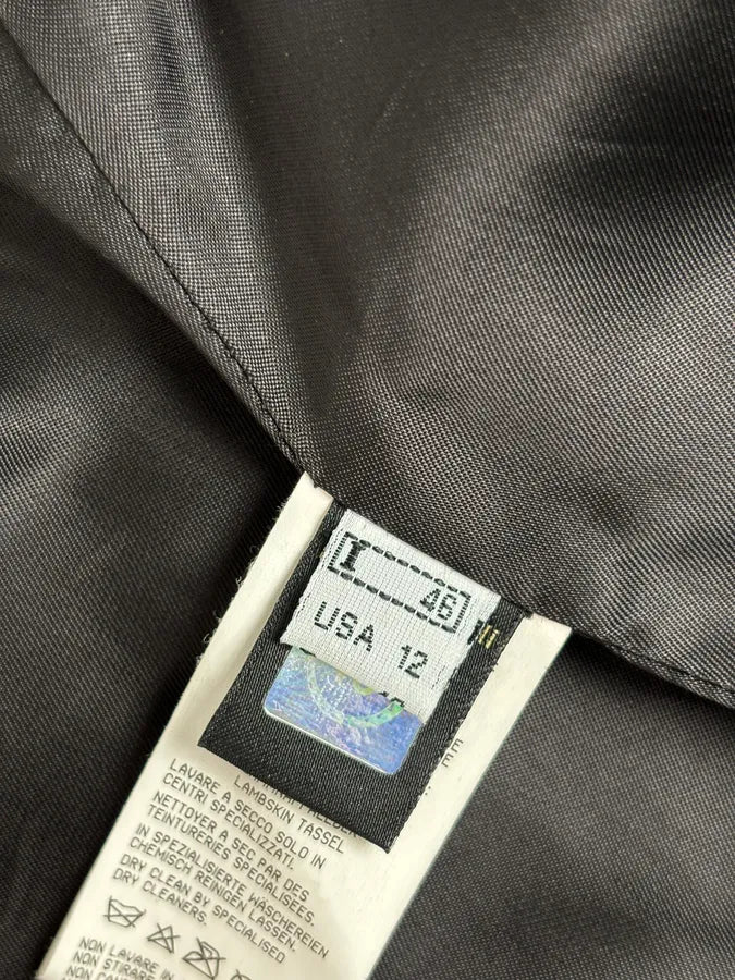 SS2005 Cavalli Black Pleated Hybrid Blazer Jacket UvzVzOx 9