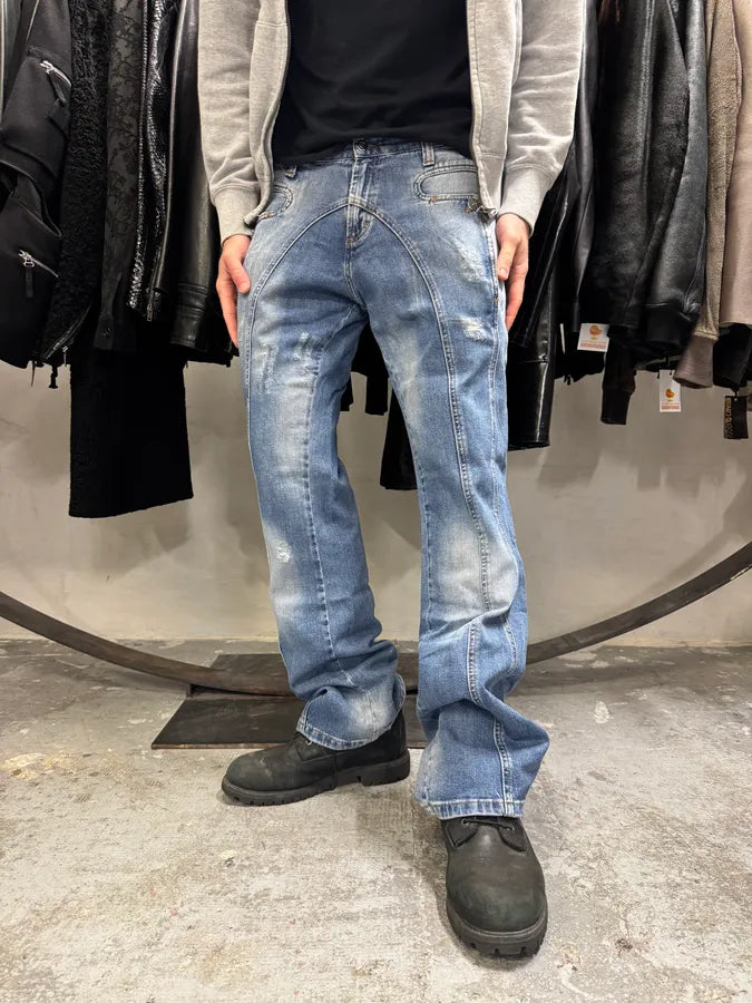 SS2005 Cavalli Hysteric Denim Blue Jeans (M) TnIcmSJ 1
