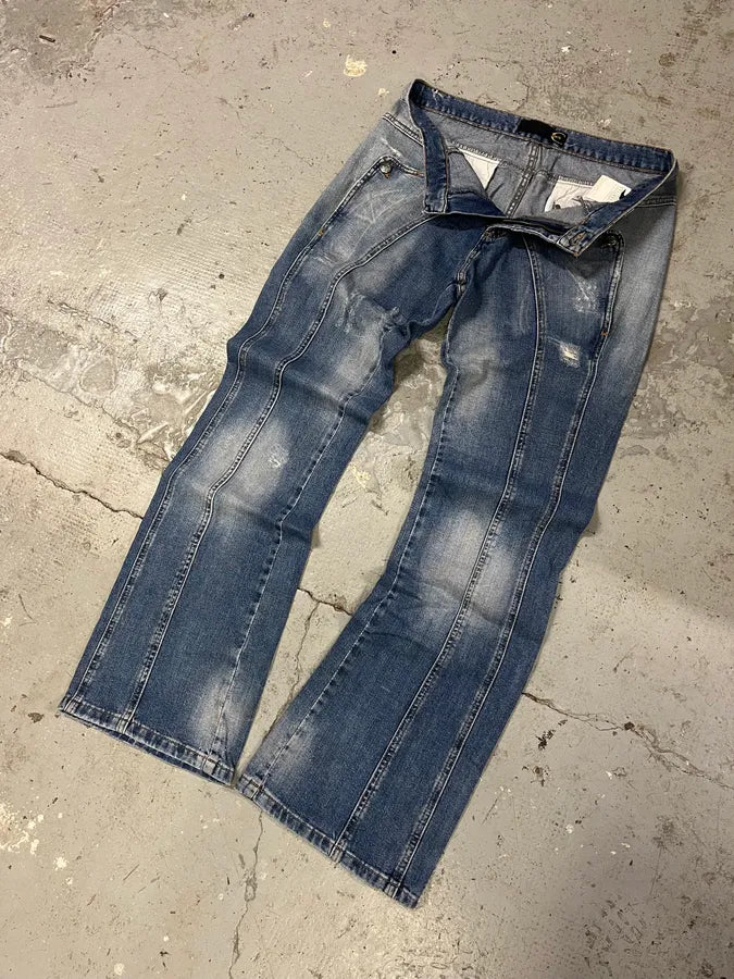 SS2005 Cavalli Hysteric Denim Blue Jeans (M) TnIcmSJ 5