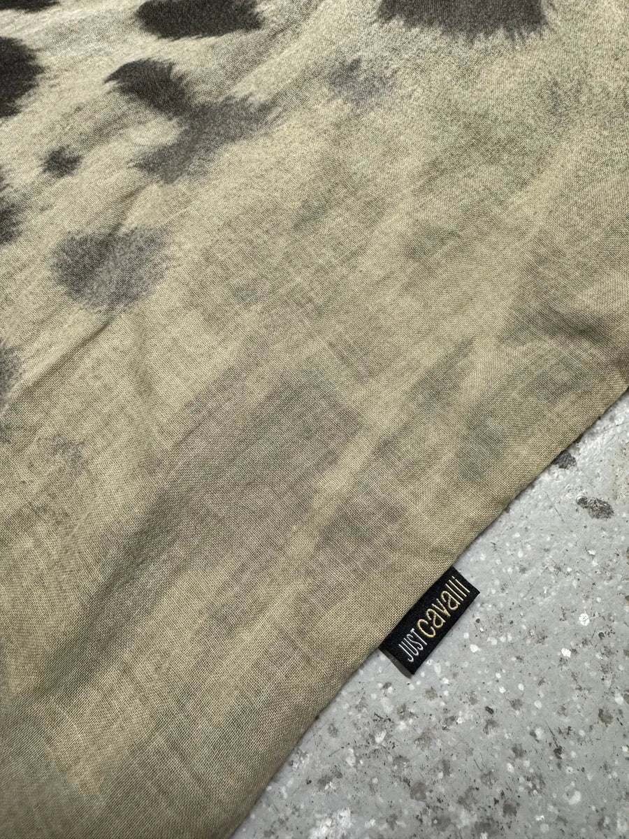 SS2005 Cavalli Leopard Ocean Gradient Shirt (M) 5
