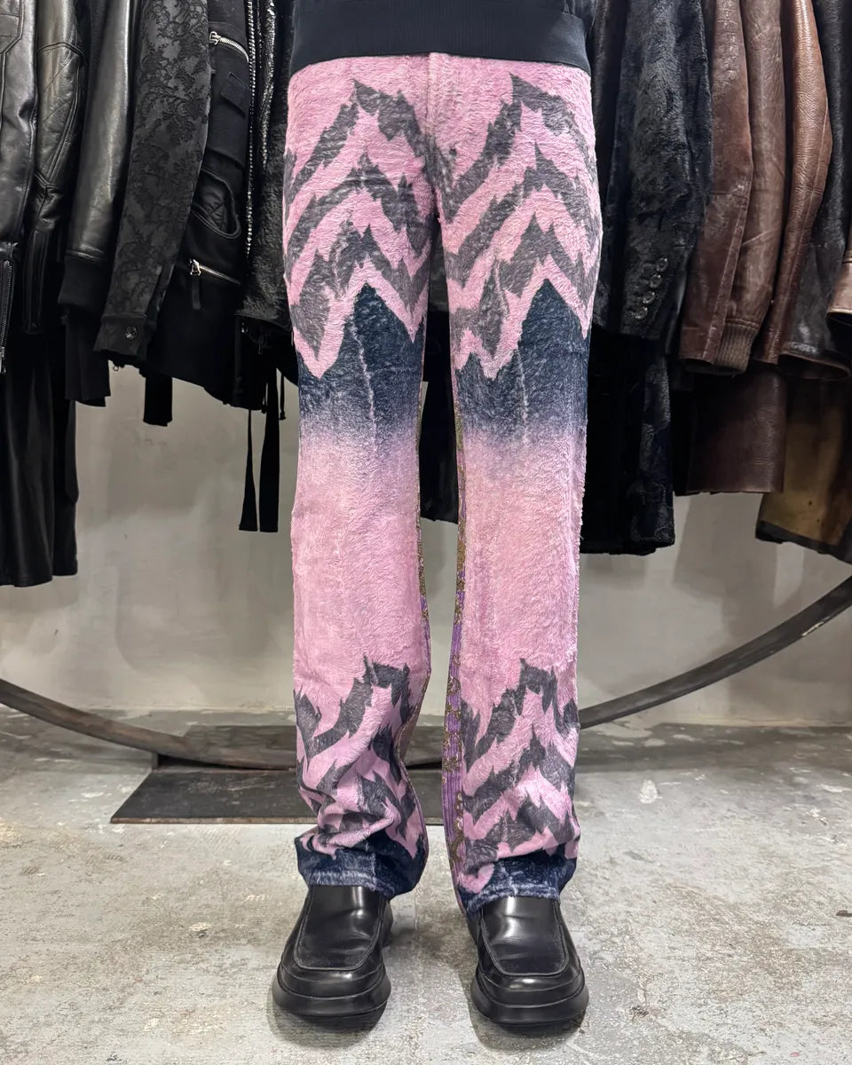 SS2005 Cavalli Mountain Peninsula Purple Relaxed Pants LnjgChT 0