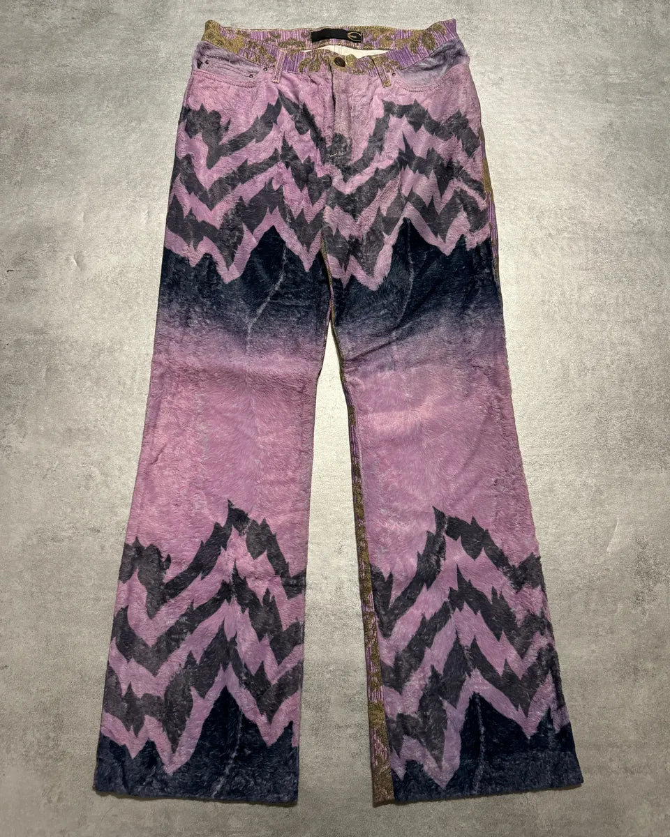 SS2005 Cavalli Mountain Peninsula Purple Relaxed Pants LnjgChT 1