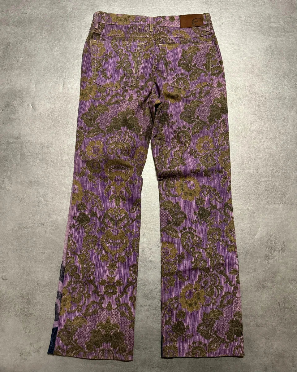 SS2005 Cavalli Mountain Peninsula Purple Relaxed Pants LnjgChT 5