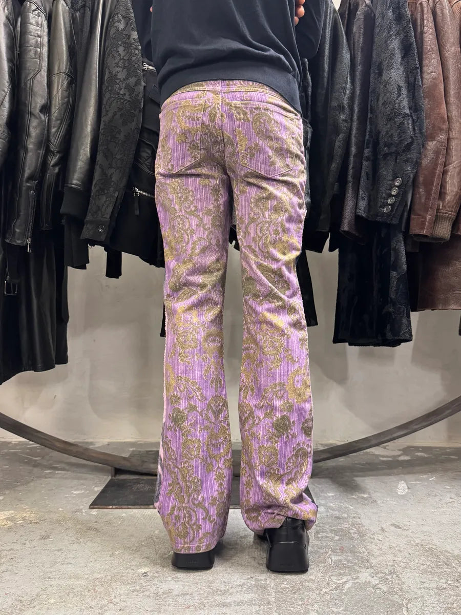 SS2005 Cavalli Mountain Peninsula Purple Relaxed Pants LnjgChT 3