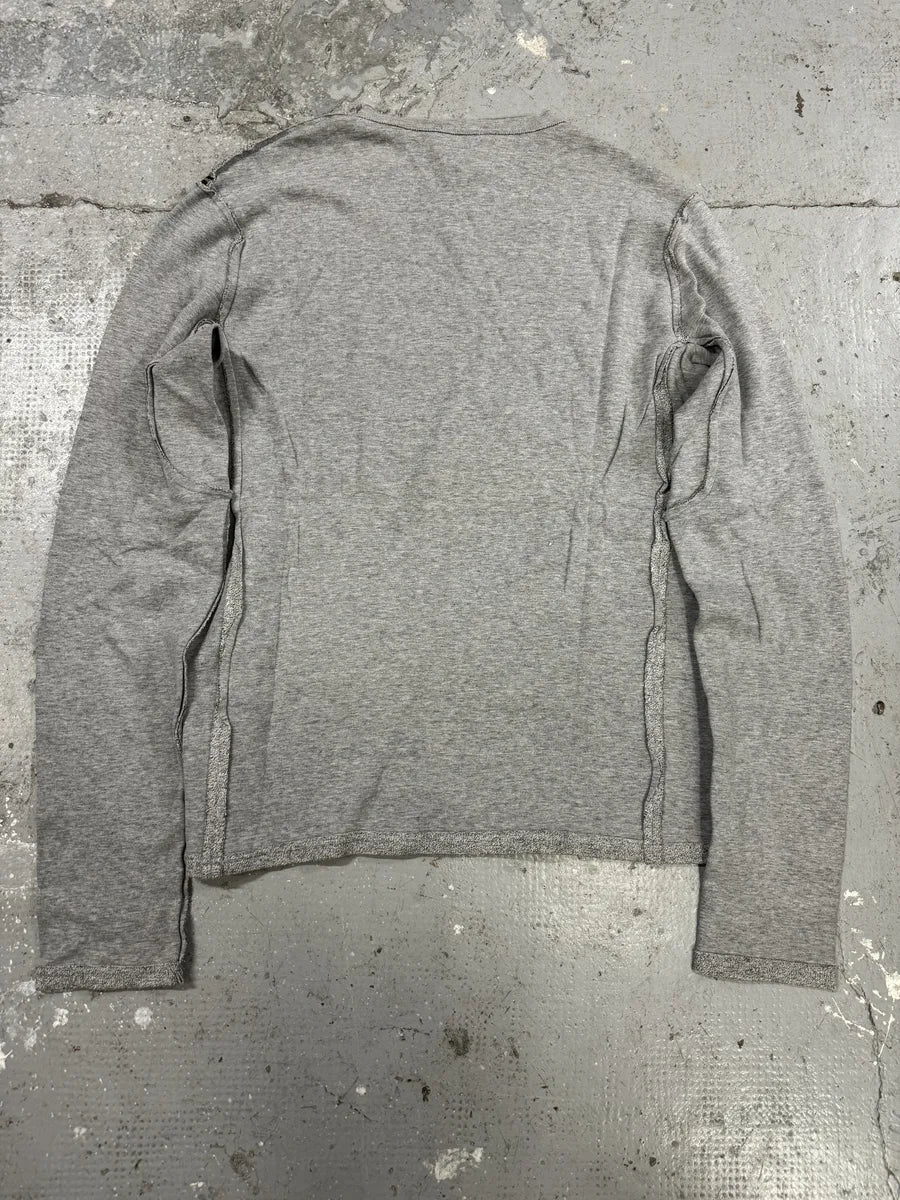 SS2005 Cavalli Naked Woman Print Grey Longsleeve (L/XL) 1
