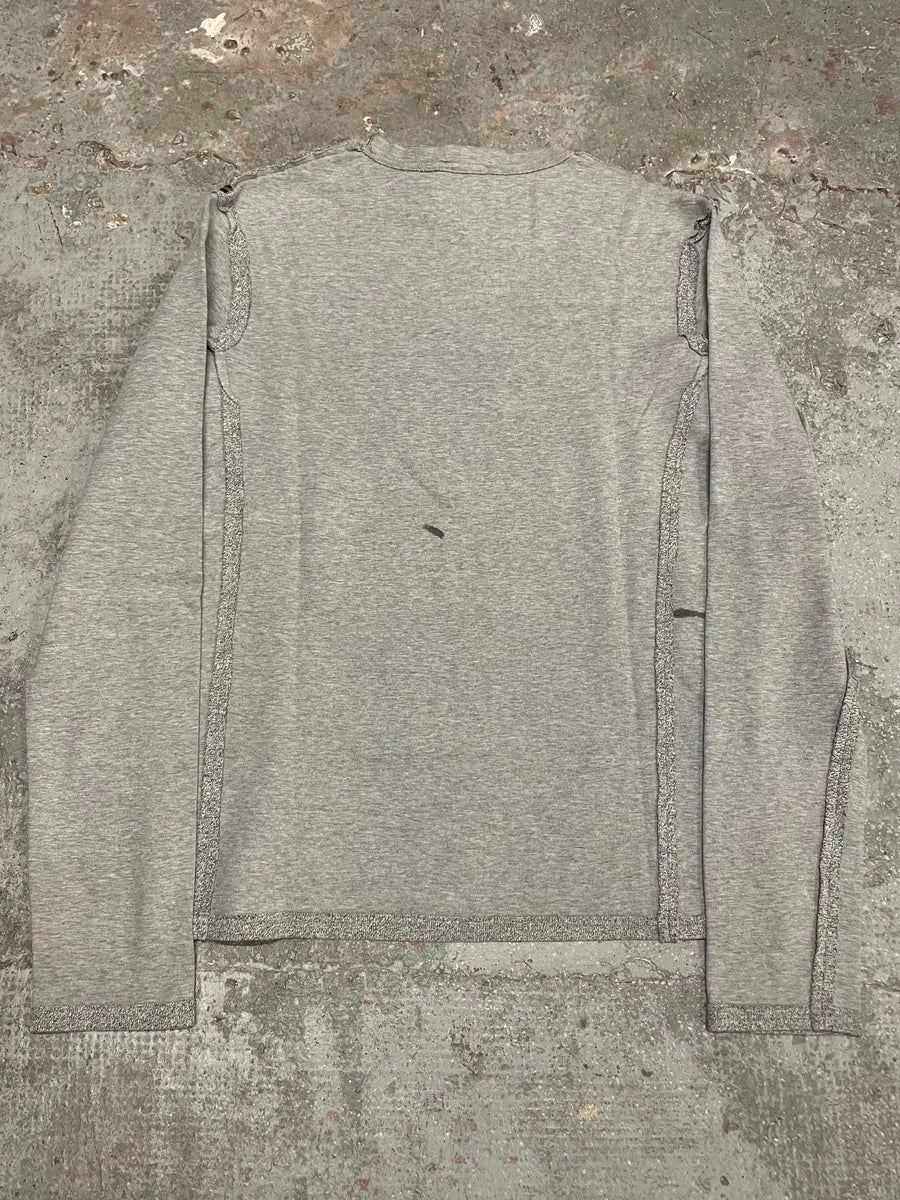 SS2005 Cavalli Naked Woman Print Grey Longsleeves (L) 1