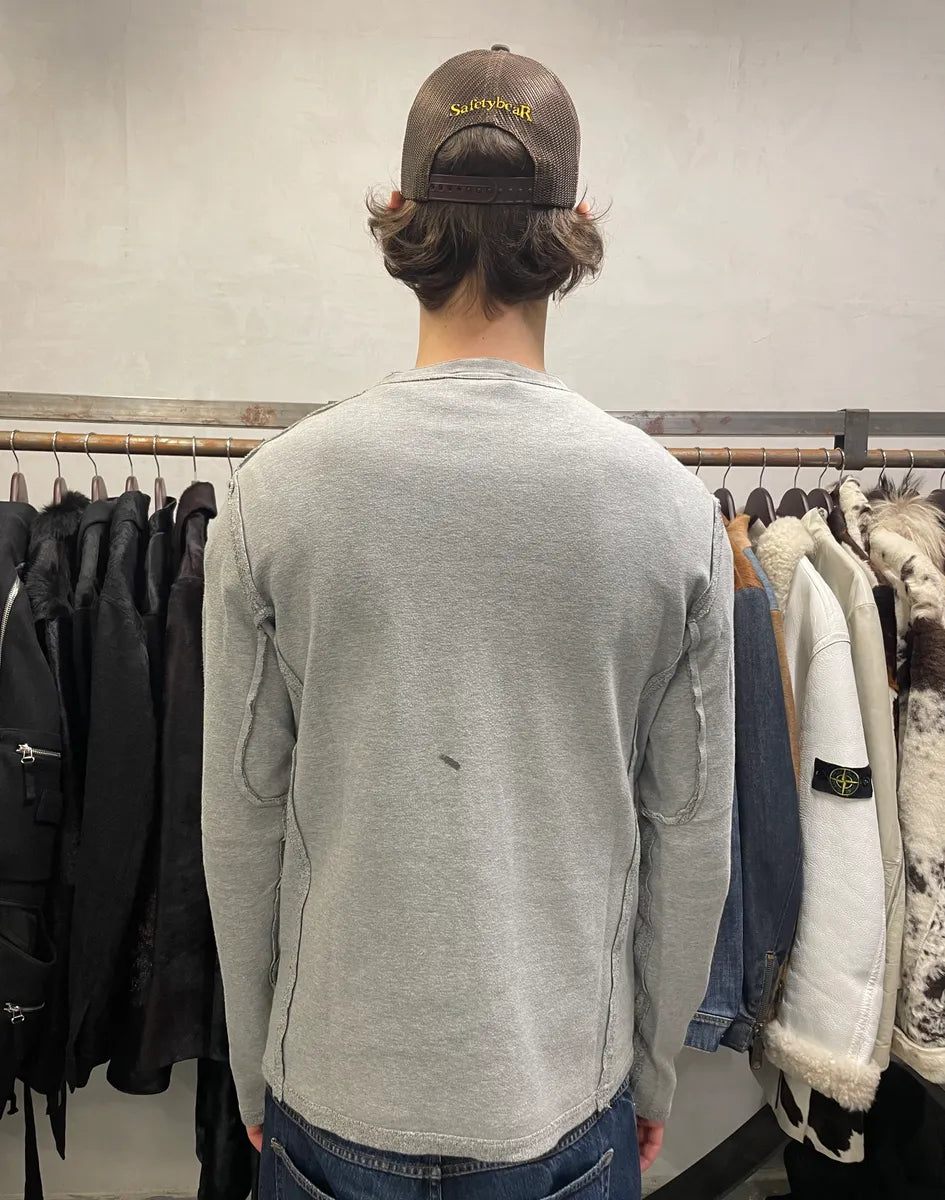 SS2005 Cavalli Naked Woman Print Grey Longsleeves (L) 3