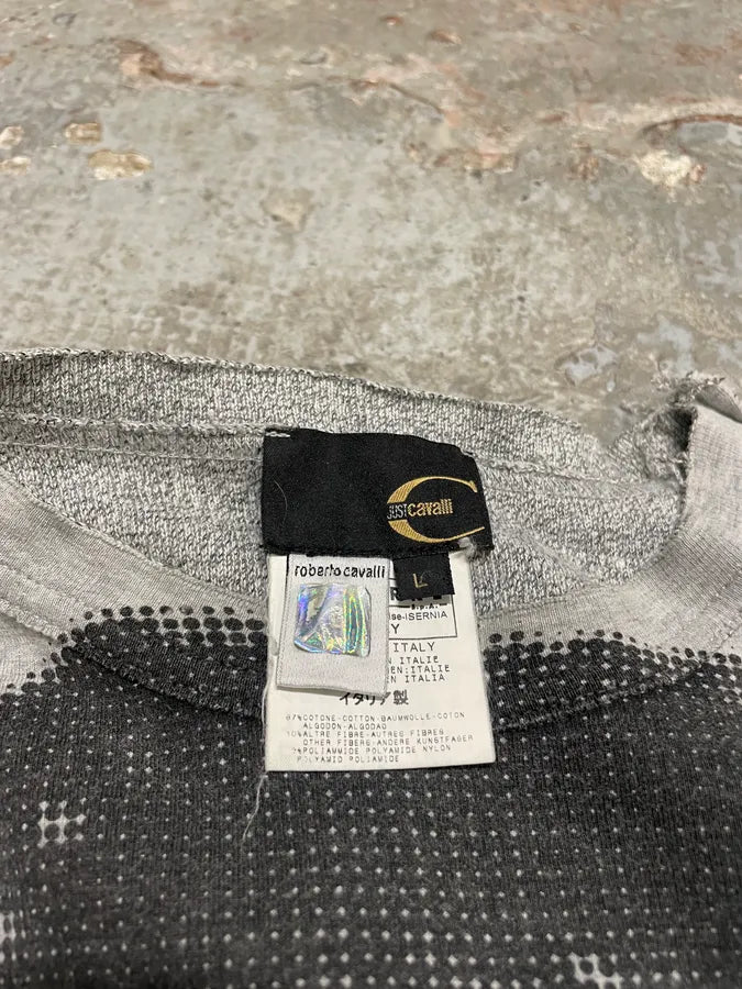 SS2005 Cavalli Naked Woman Print Grey Longsleeves (L) 9