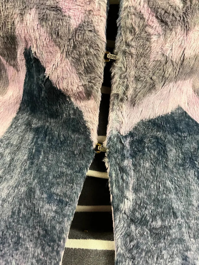 SS2005 Cavalli Pink Peninsula Faux Fur Blazer Jacket CnFGGGD 10