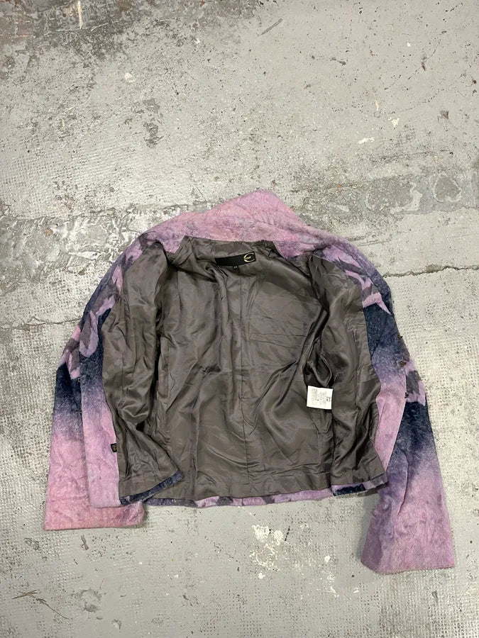 SS2005 Cavalli Pink Peninsula Faux Fur Blazer Jacket CnFGGGD 7