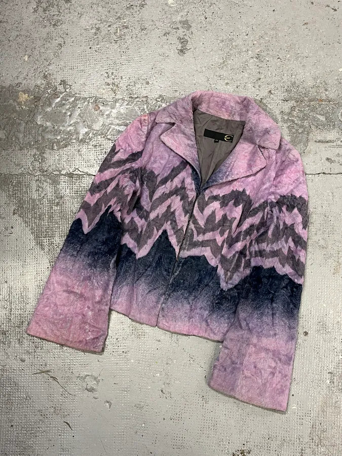 SS2005 Cavalli Pink Peninsula Faux Fur Blazer Jacket CnFGGGD 3