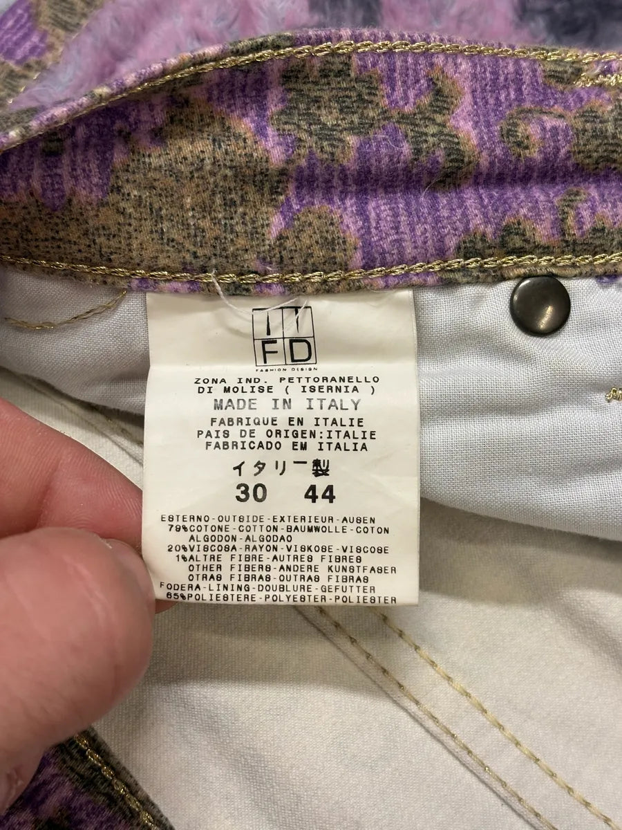 SS2005 Cavalli Purple Peninsula Cozy Pants NWeYRnn 12