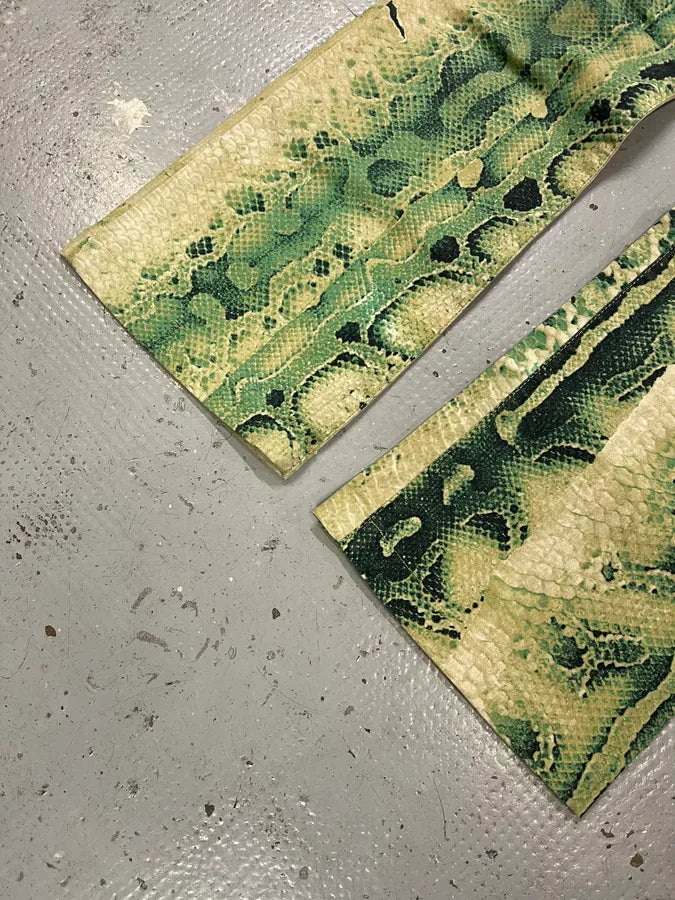SS2005 Cavalli Python Print Green Acid Pants qgmpfBs 6