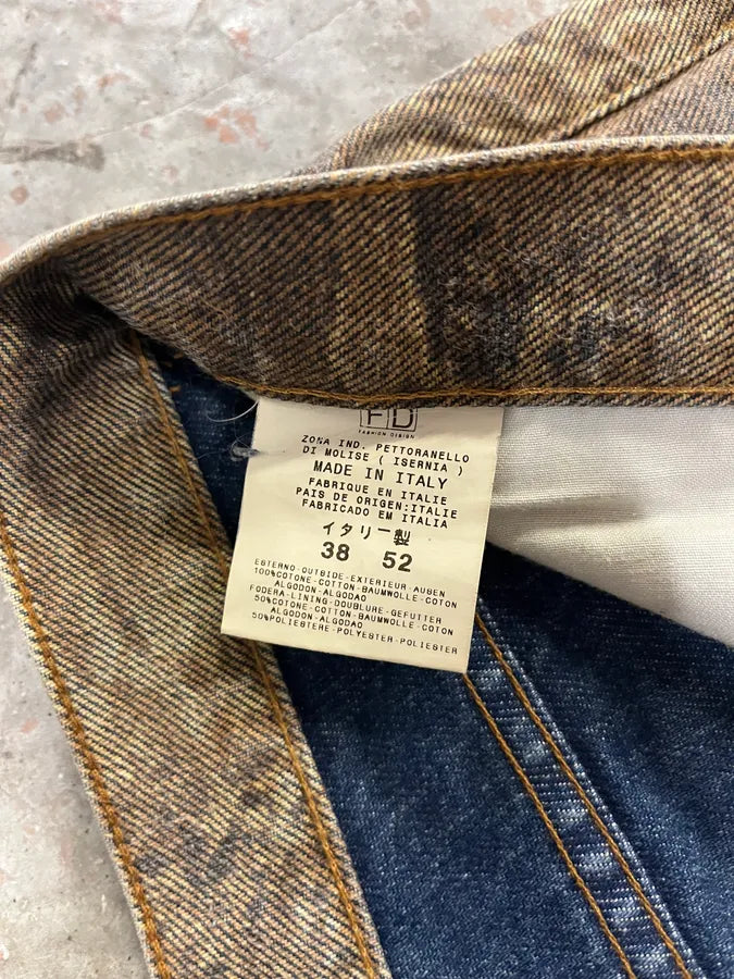 SS2005 Cavalli Python Snakeskin Effect Marble Brown Pants (L/XL) QlNOovP 10