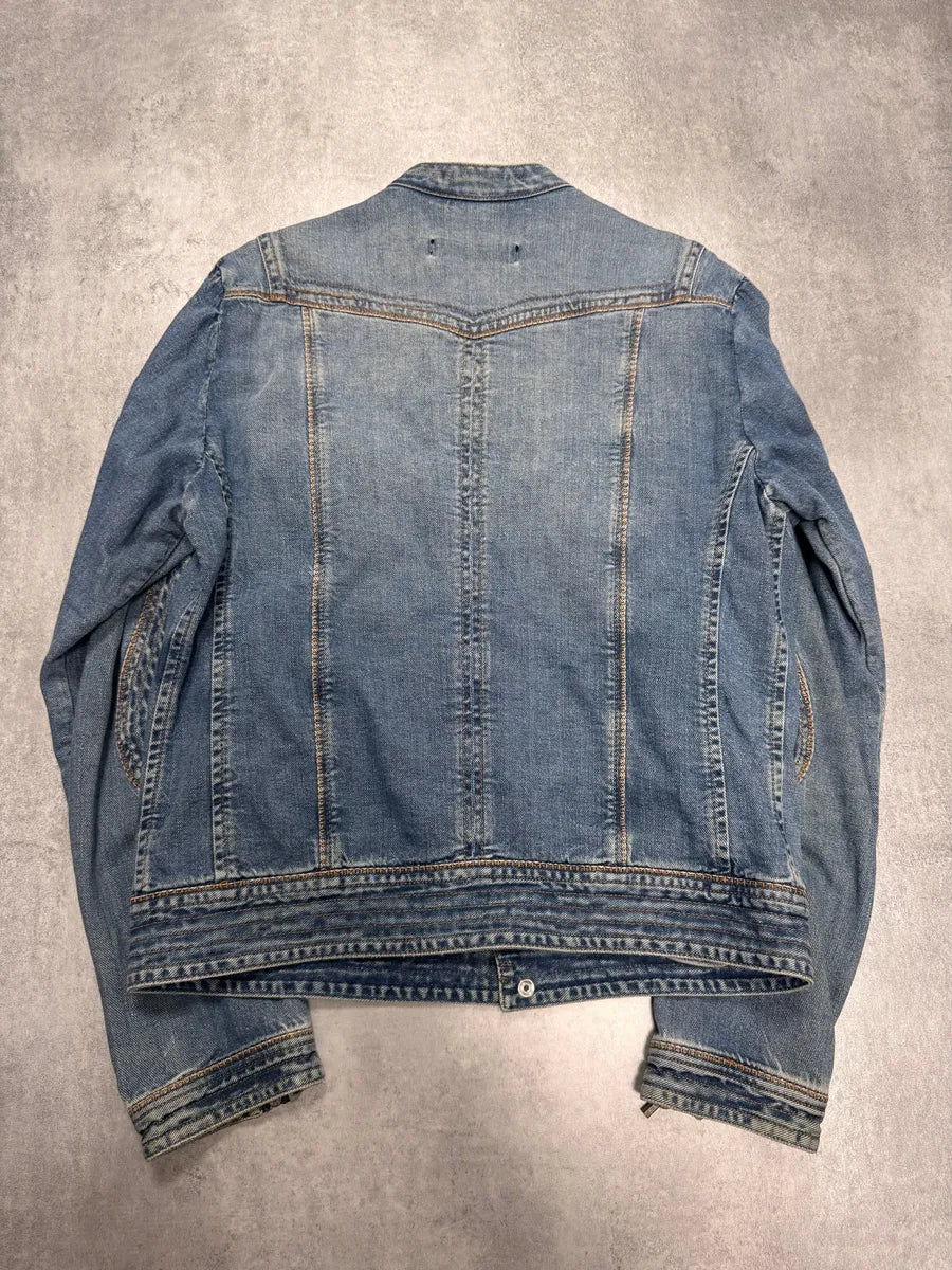 SS2005 Cavalli Sexy Biker Conceptual Denim Jacket AalzMOt 2