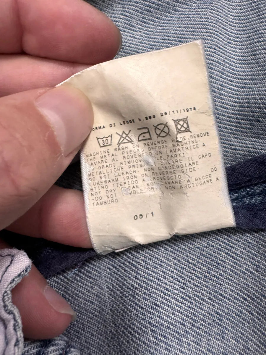 SS2005 Cavalli Sexy Biker Conceptual Blue Denim Jacket MhDVmOu 7